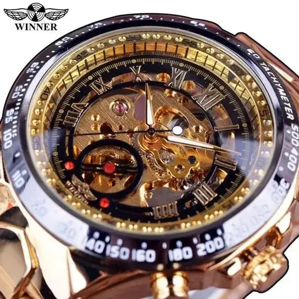 Men's Mechanical Sport Golden Watch VIP-Cosmetics